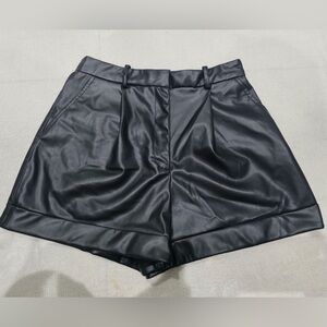 Zara Black High Waist Women Shorts